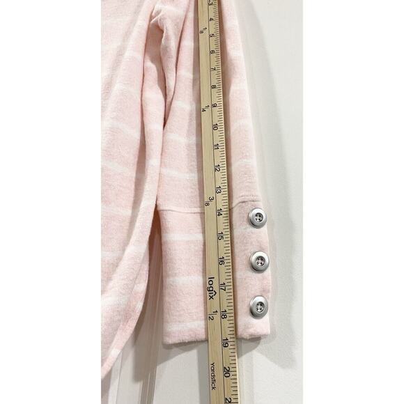 RUBY RD. Tunic Top LP Cream Pink Plaid Pullover Comfy Cozy Leisurewear - Picture 5 of 7